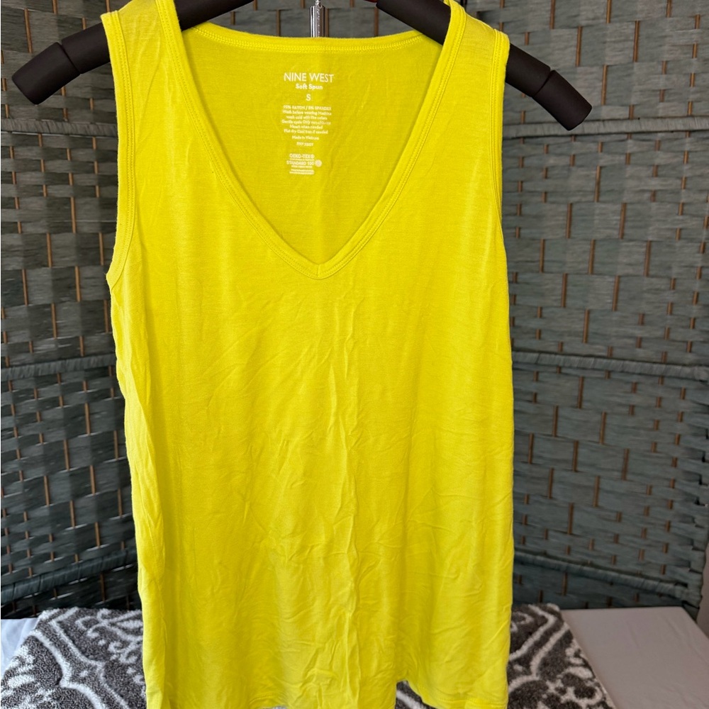 Nine West Vivid Yellow Tank Top